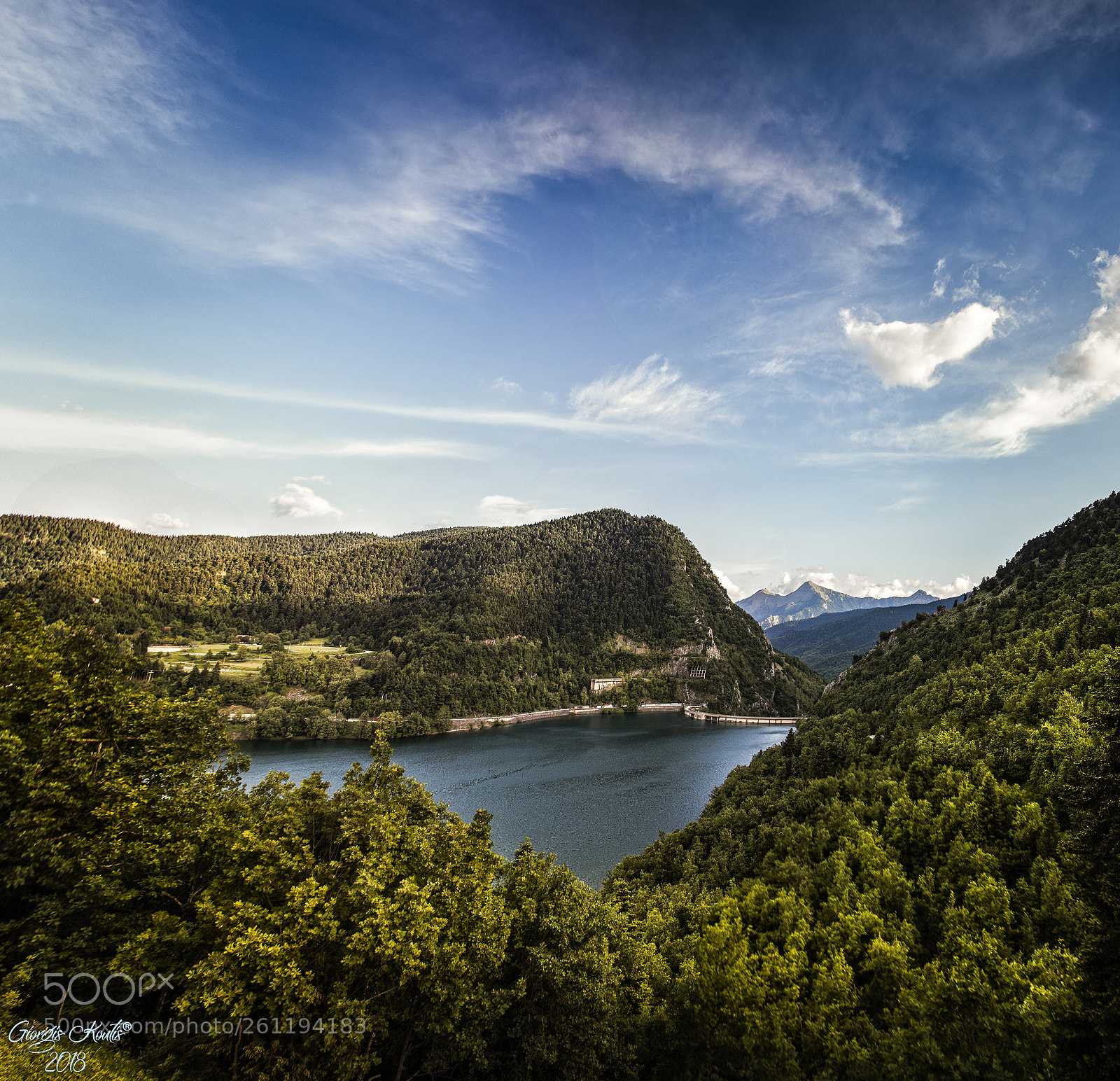 Canon EOS 5D Mark II sample photo. Panorama n.plastiras dam photography