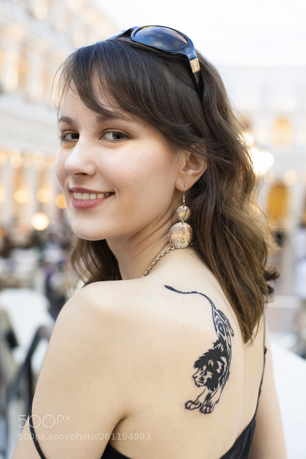 Canon EOS 5D Mark II sample photo. Lion tattoo photography
