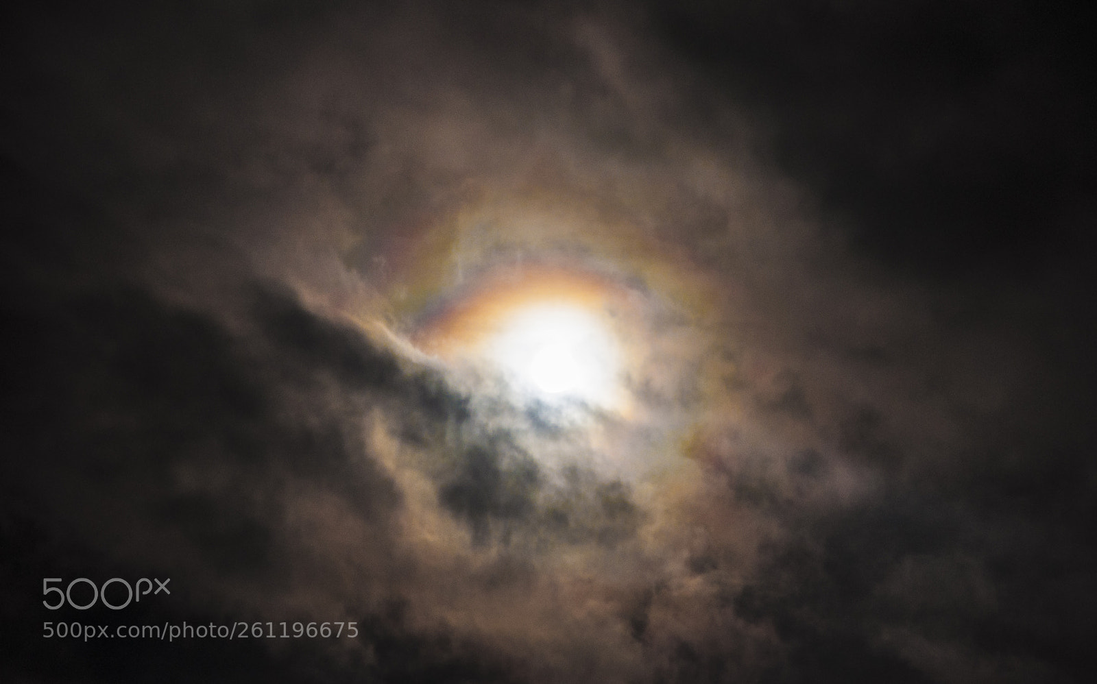 Nikon D90 sample photo. Double halo fullmoon photography