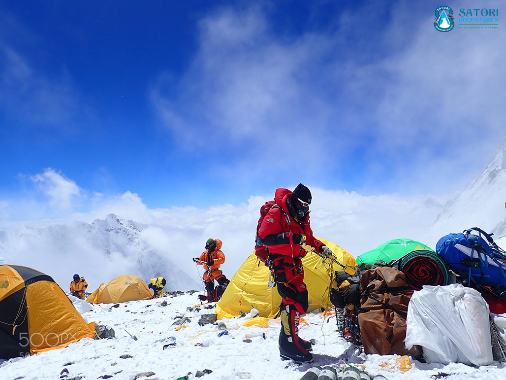 Olympus TG-5 sample photo. Everest expedition photography