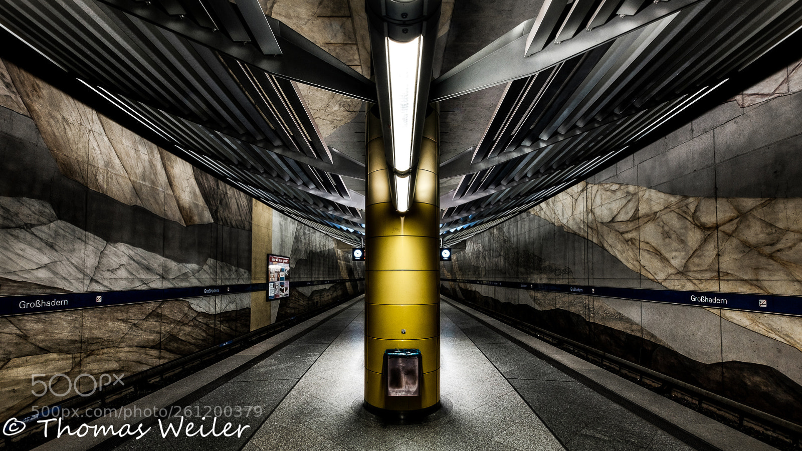 Fujifilm X-T1 sample photo. Subway station gro hadern photography