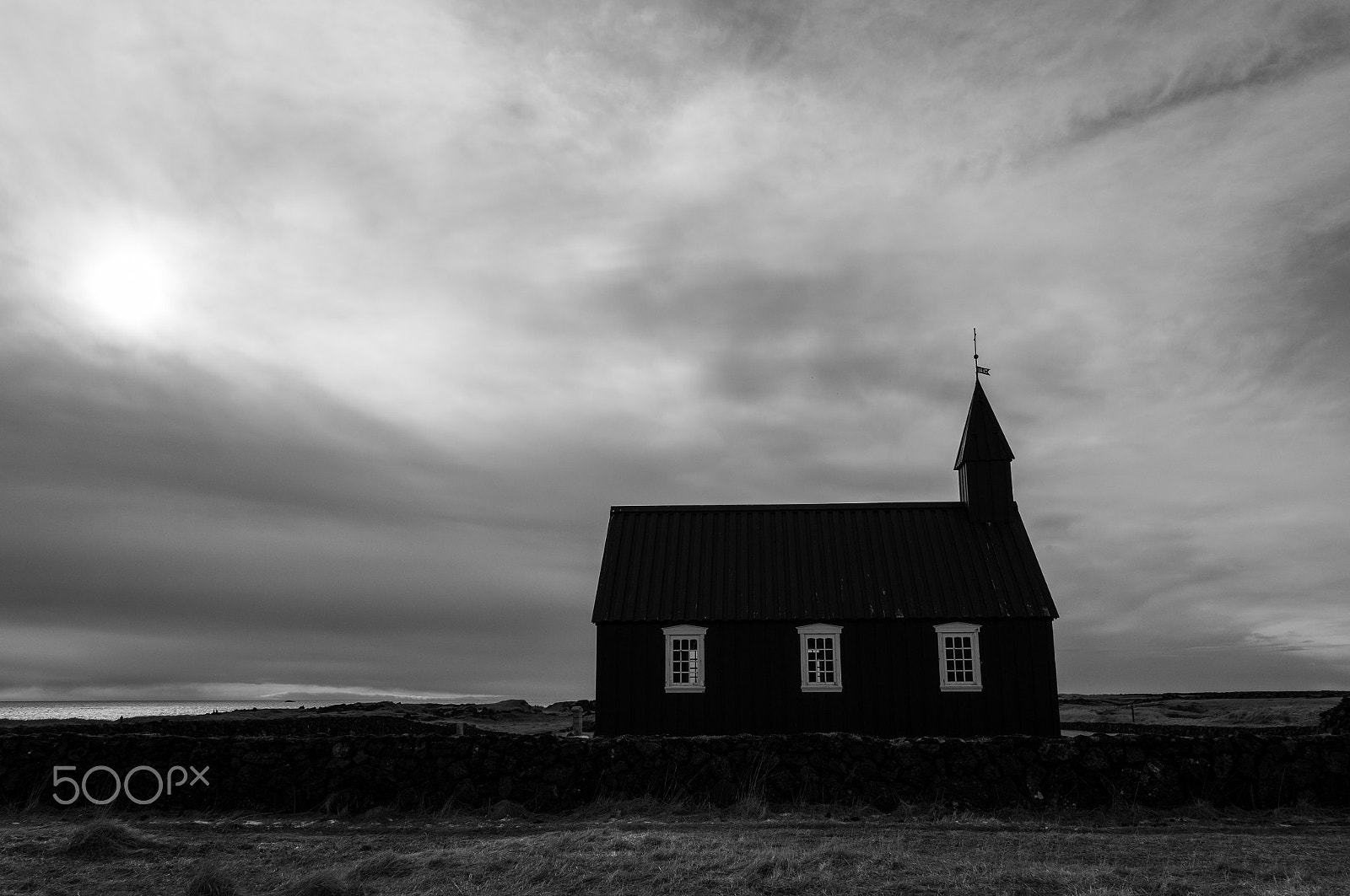 Sony Alpha NEX-6 sample photo. Black church at budir, iceland photography