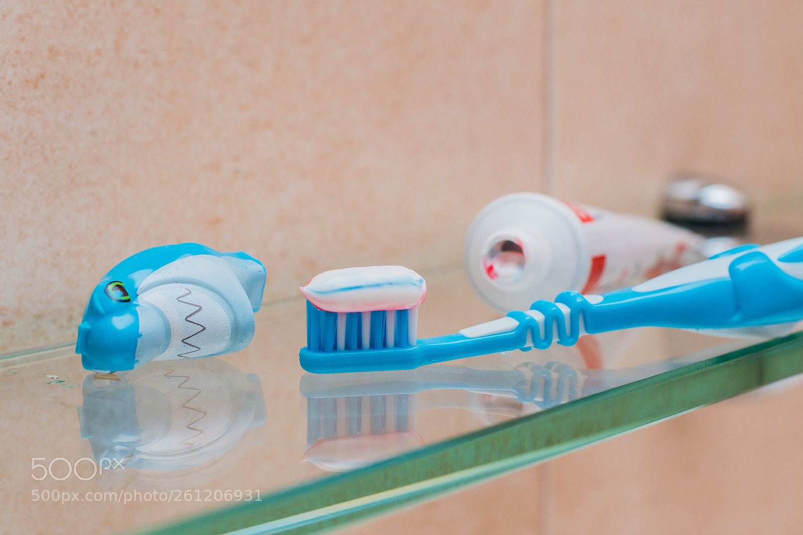 Nikon D800 sample photo. Baby toothbrush and toothpaste photography