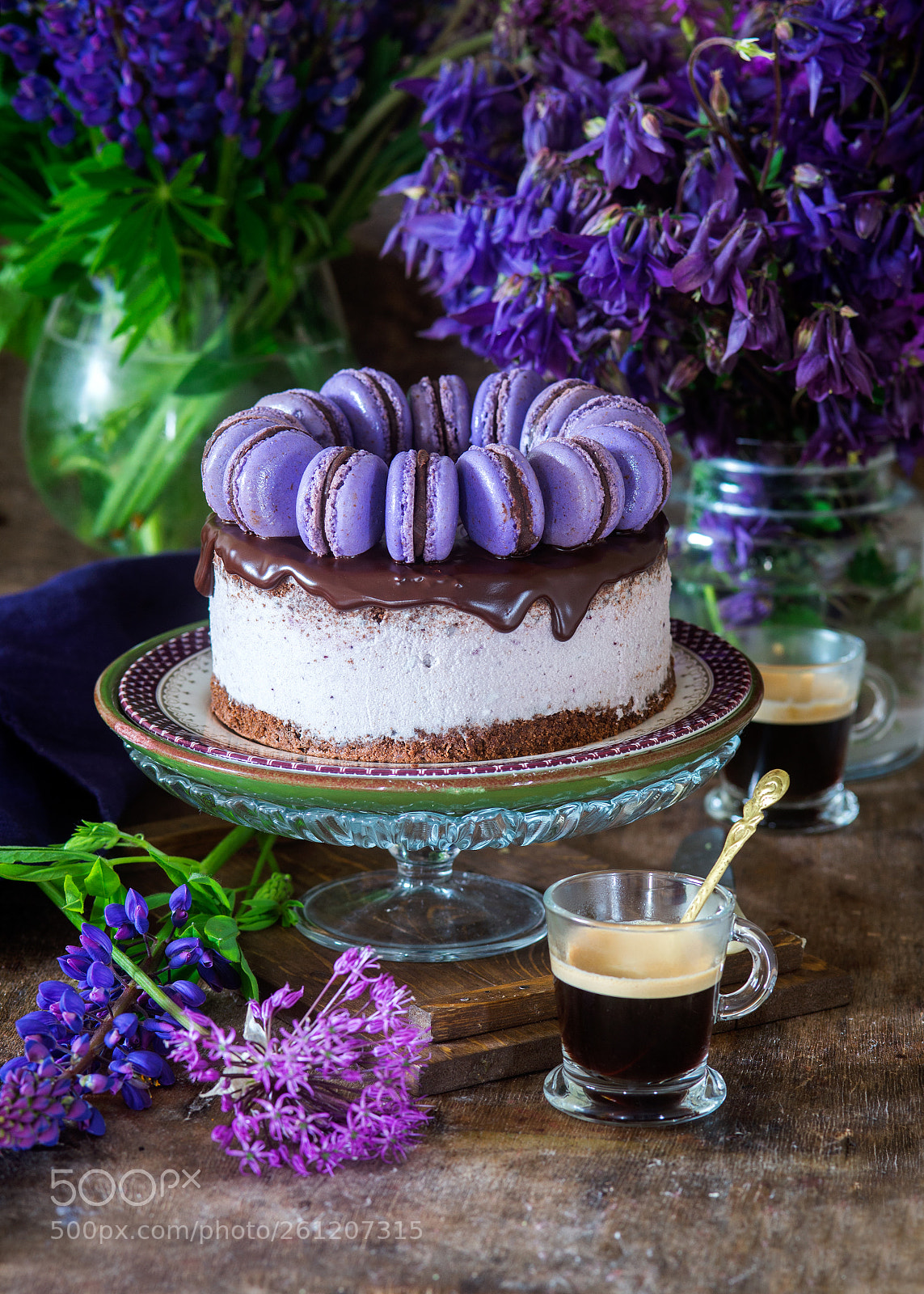 Nikon D600 sample photo. Blackberry souffle cake photography