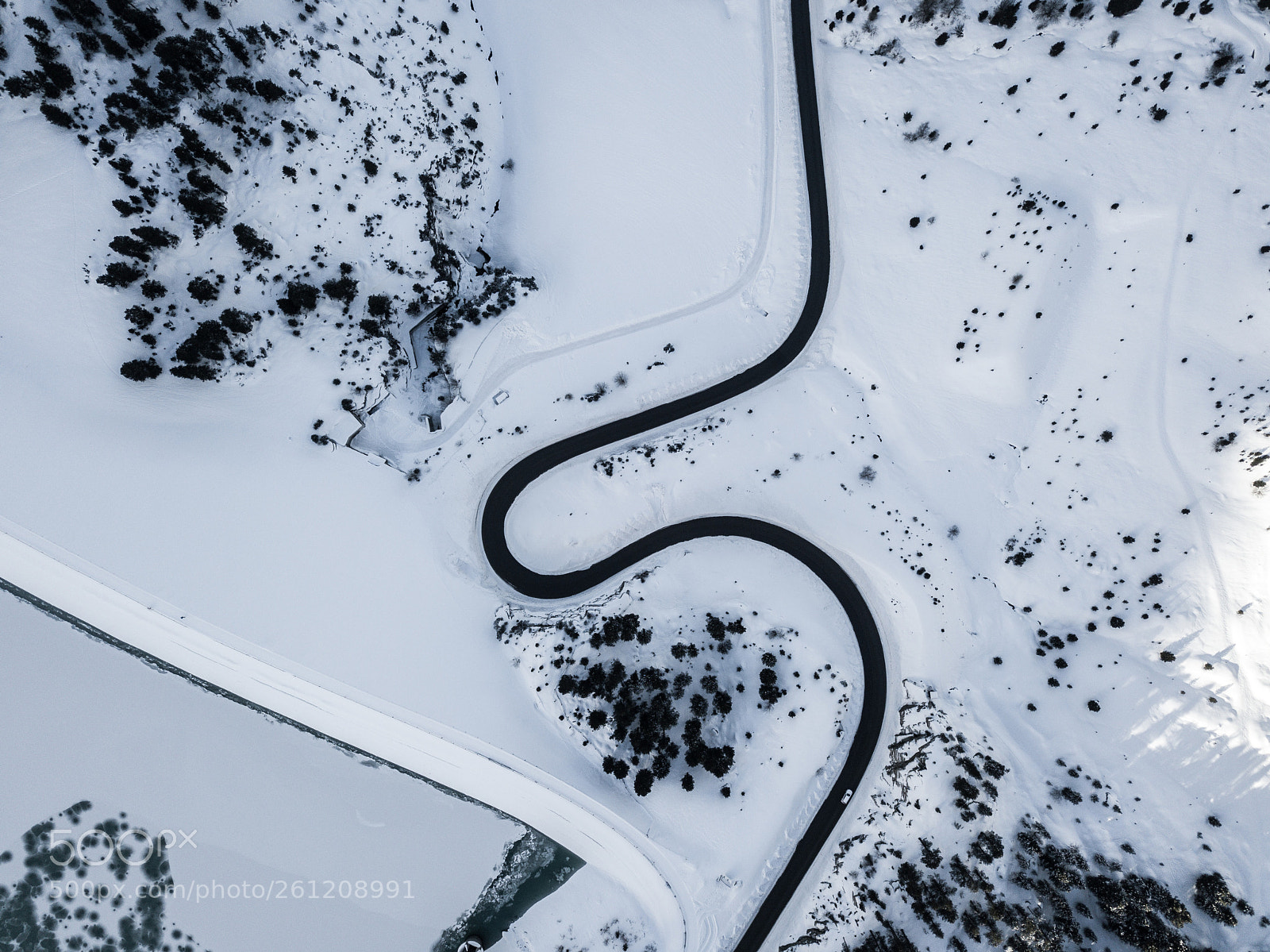 DJI FC220 sample photo. Winterroads photography
