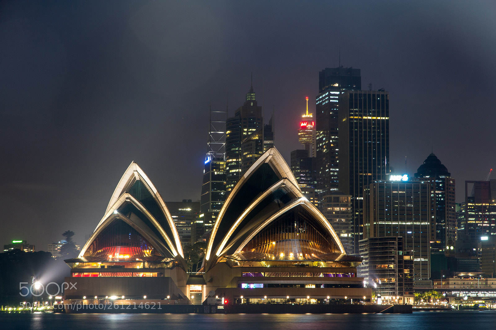 Canon EOS 60D sample photo. Sydney opera house illuminated photography