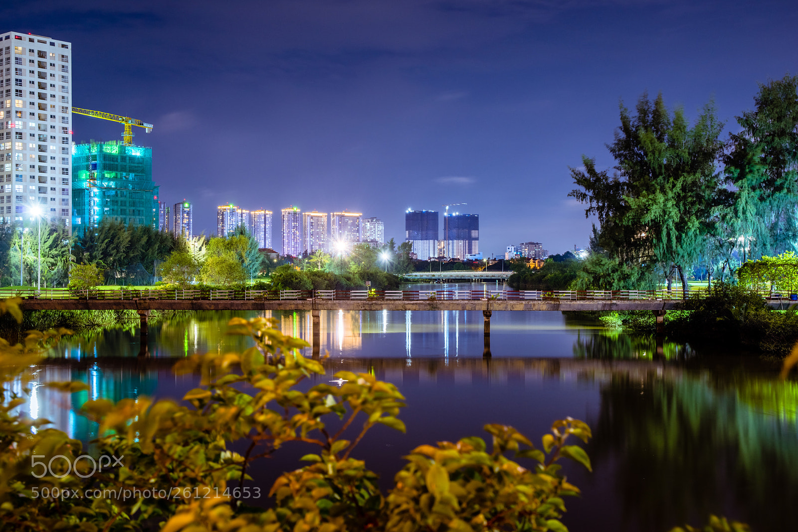 Pentax K-1 sample photo. Night city photography