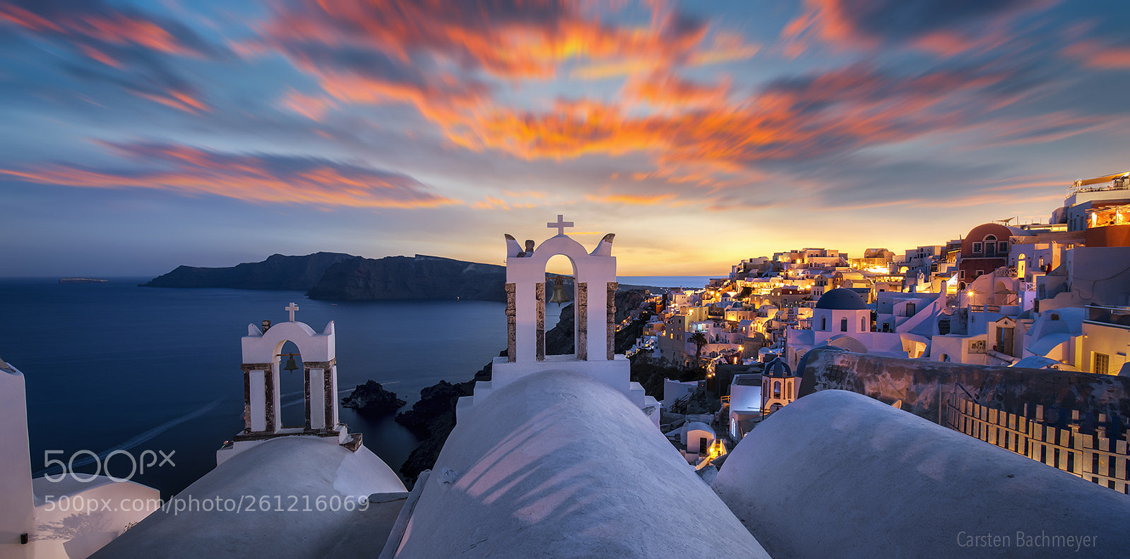 Canon EOS 5D Mark IV sample photo. Santorini in the evening photography