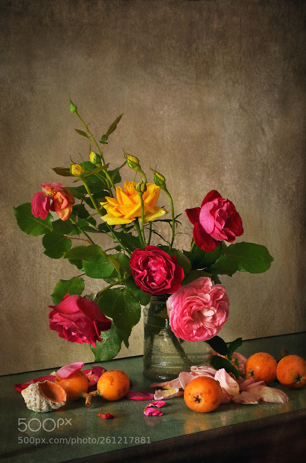 Nikon D5100 sample photo. Roses and japanese plums photography