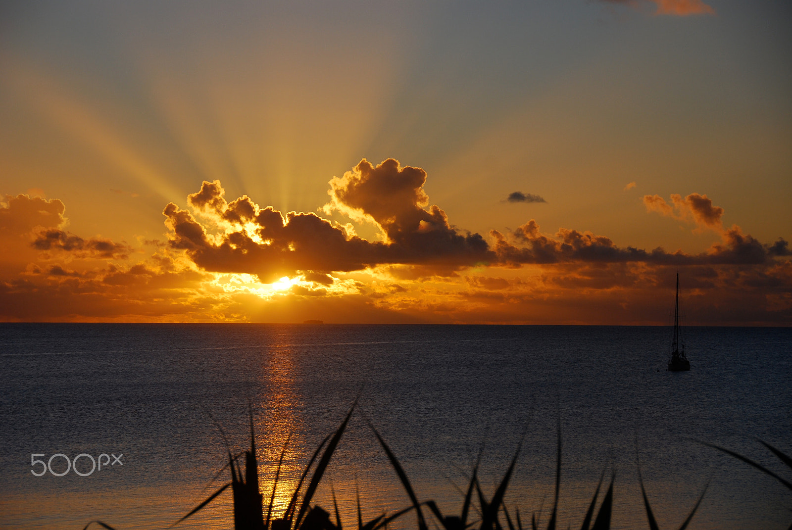 Nikon D80 sample photo. Sunset over te namu lagoon, funafuti, tuvalu. photography