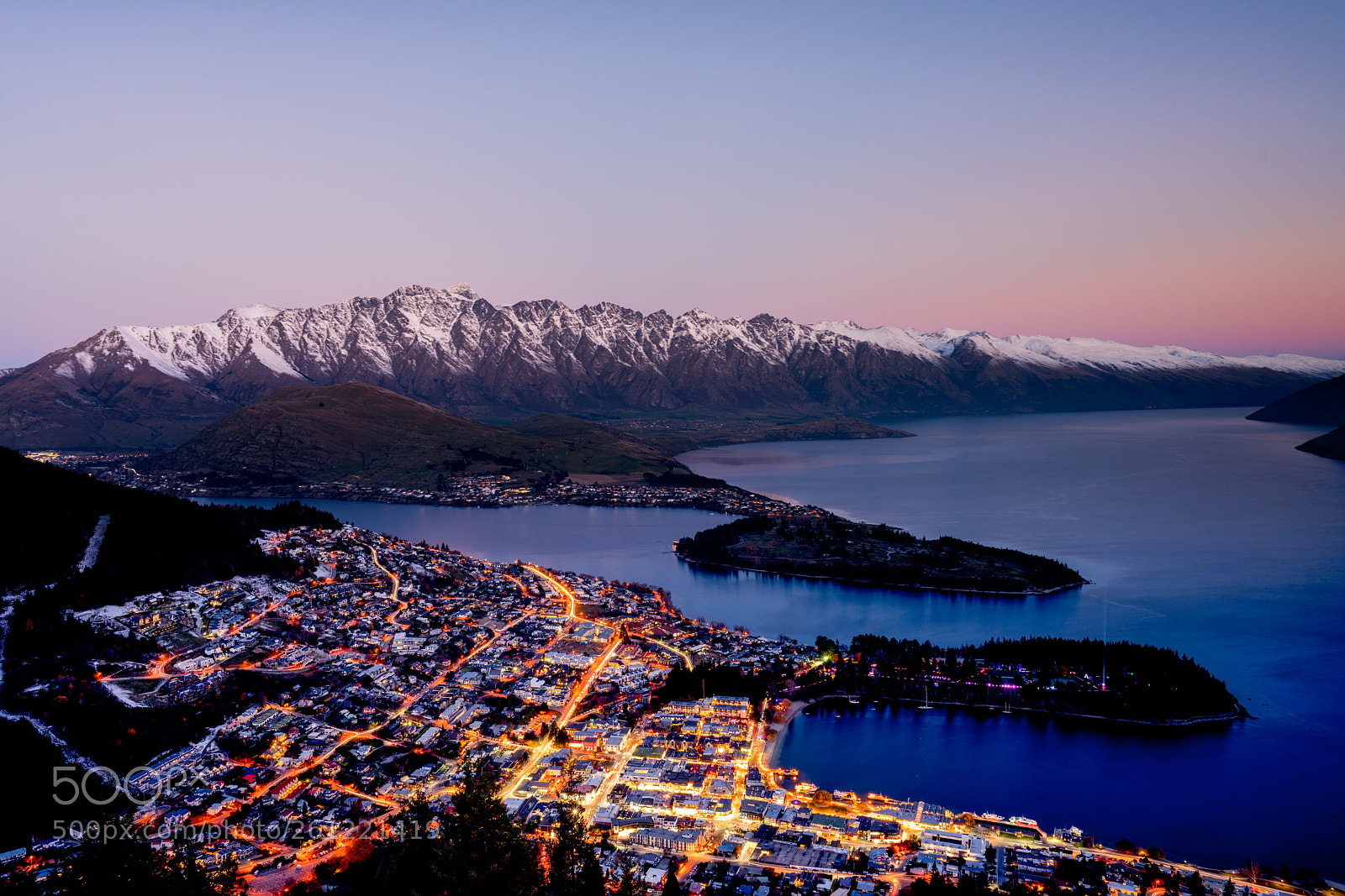 Sony a7R II sample photo. Queenstown from above photography