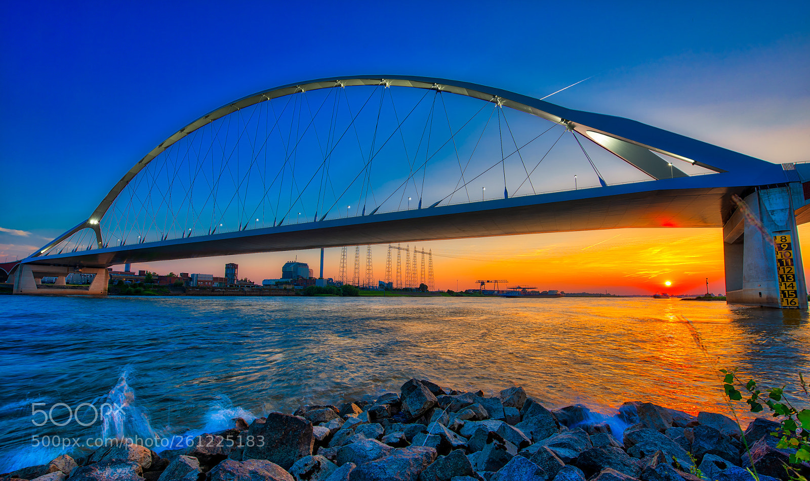 Nikon D810 sample photo. Sunset @ de oversteek nijmegen ! photography