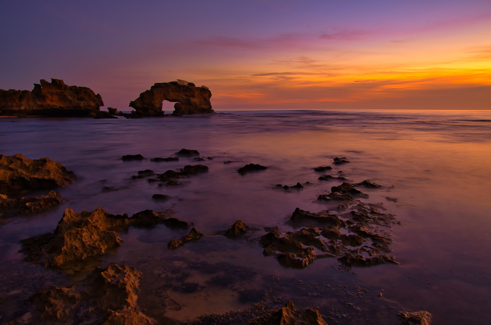 Nikon D610 sample photo. Bridgewater bay sunset photography