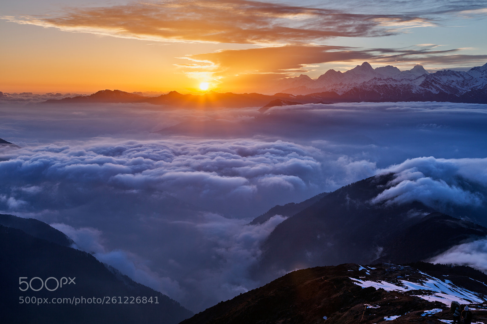 Canon EOS 5D Mark II sample photo. Sunset in himalayas photography