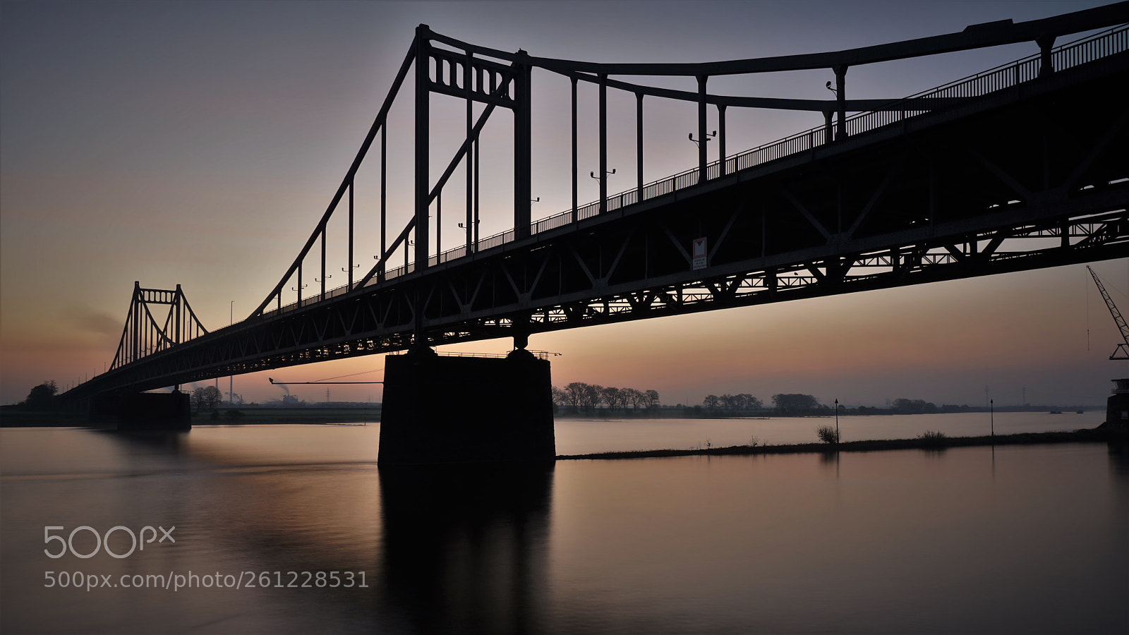 Sony a6500 sample photo. Rhine river bridge before photography