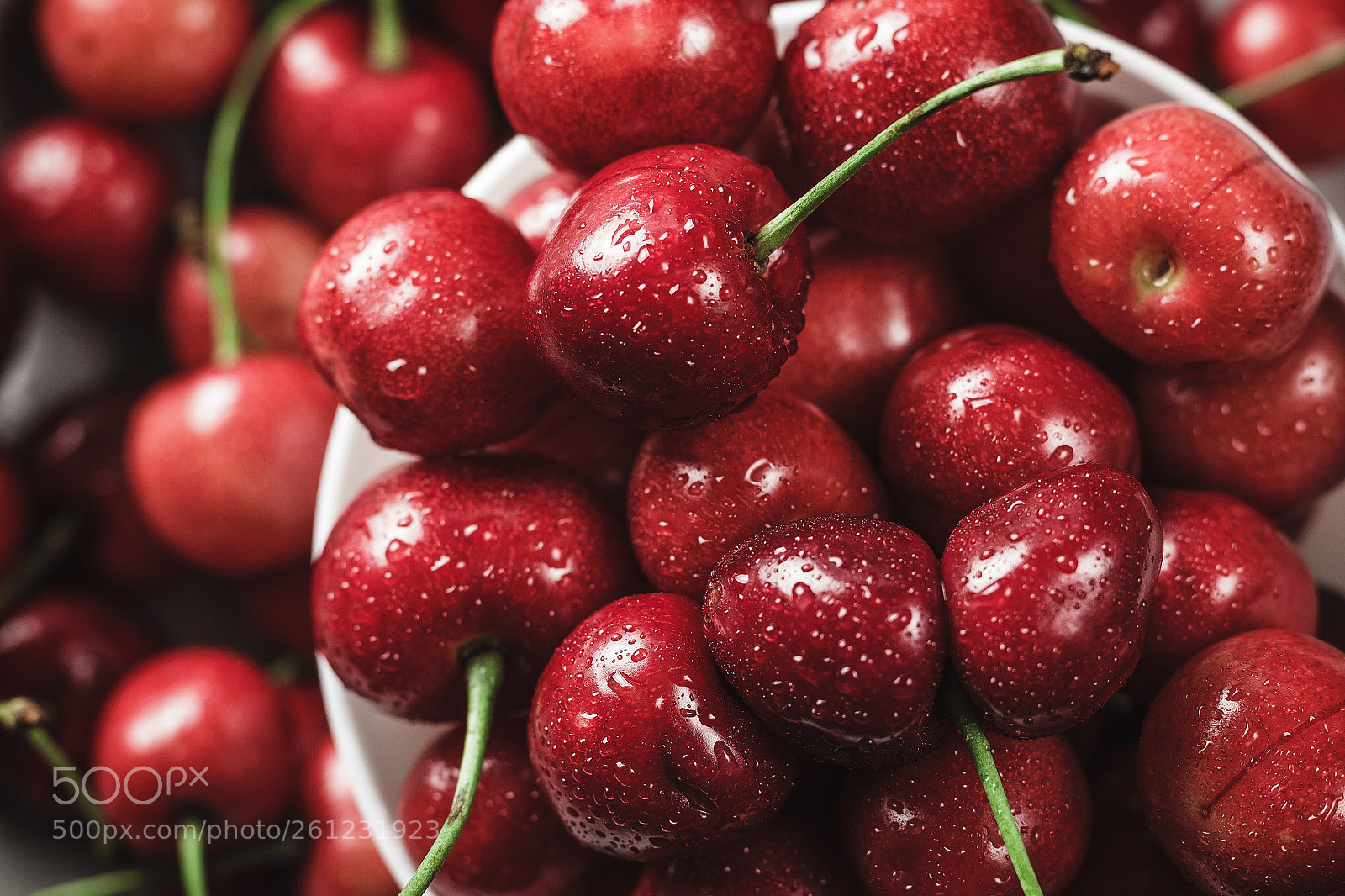 Canon EOS 60D sample photo. Ripe sweet cherries photography