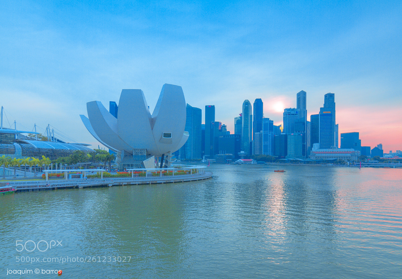 Canon EOS 7D sample photo. Sunset at marina bay photography