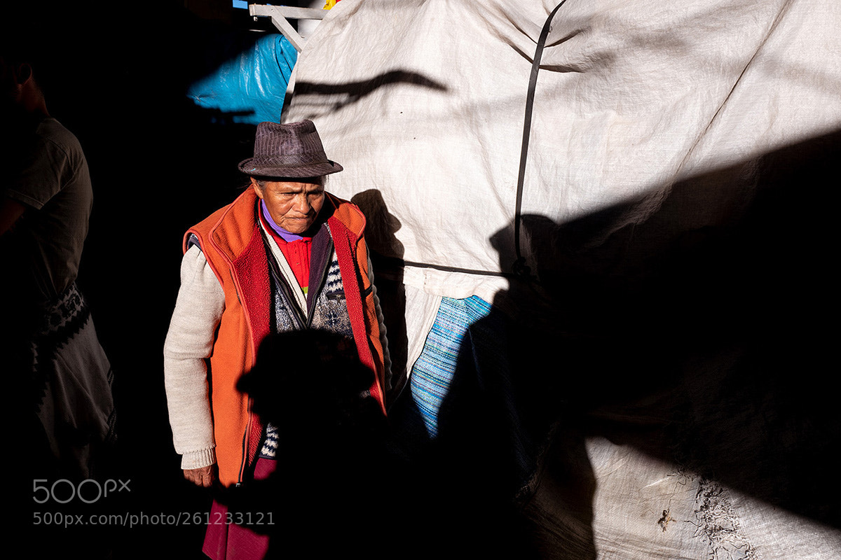 Leica Q (Typ 116) sample photo. Woman with orange jacket photography