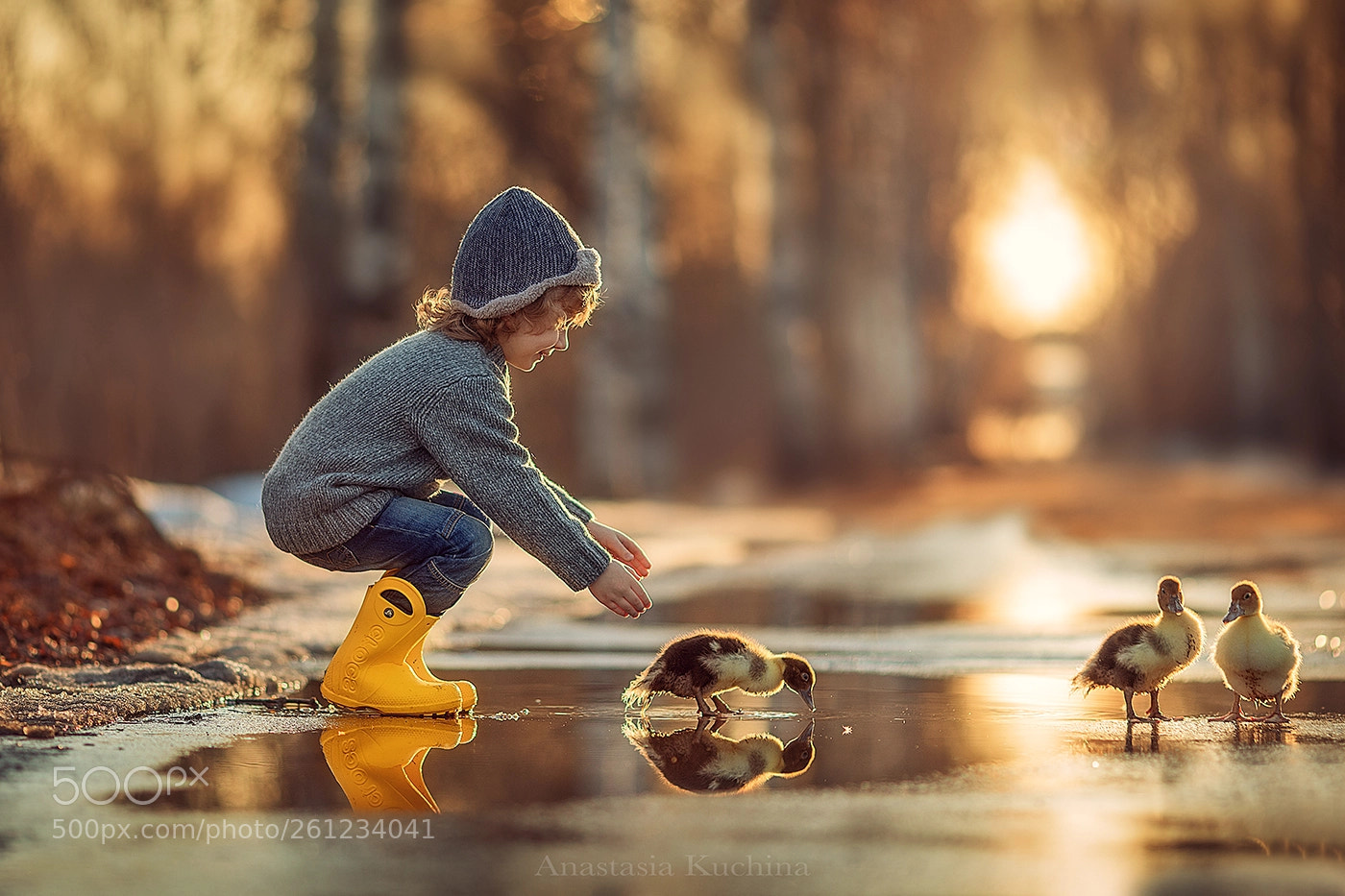 Canon EOS 5D Mark IV sample photo. Duck and boy photography