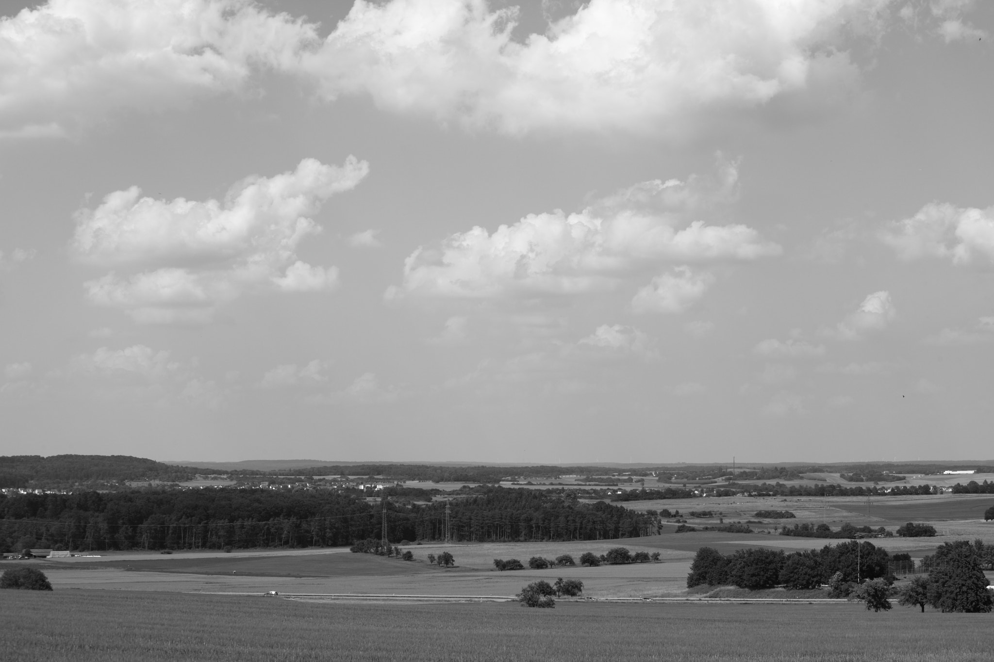 Canon EF 70-200mm F4L USM sample photo. Landscape b&w photography