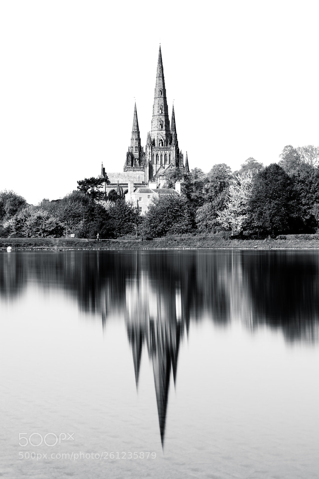 Nikon D810 sample photo. Lichfield cathedral reflection photography