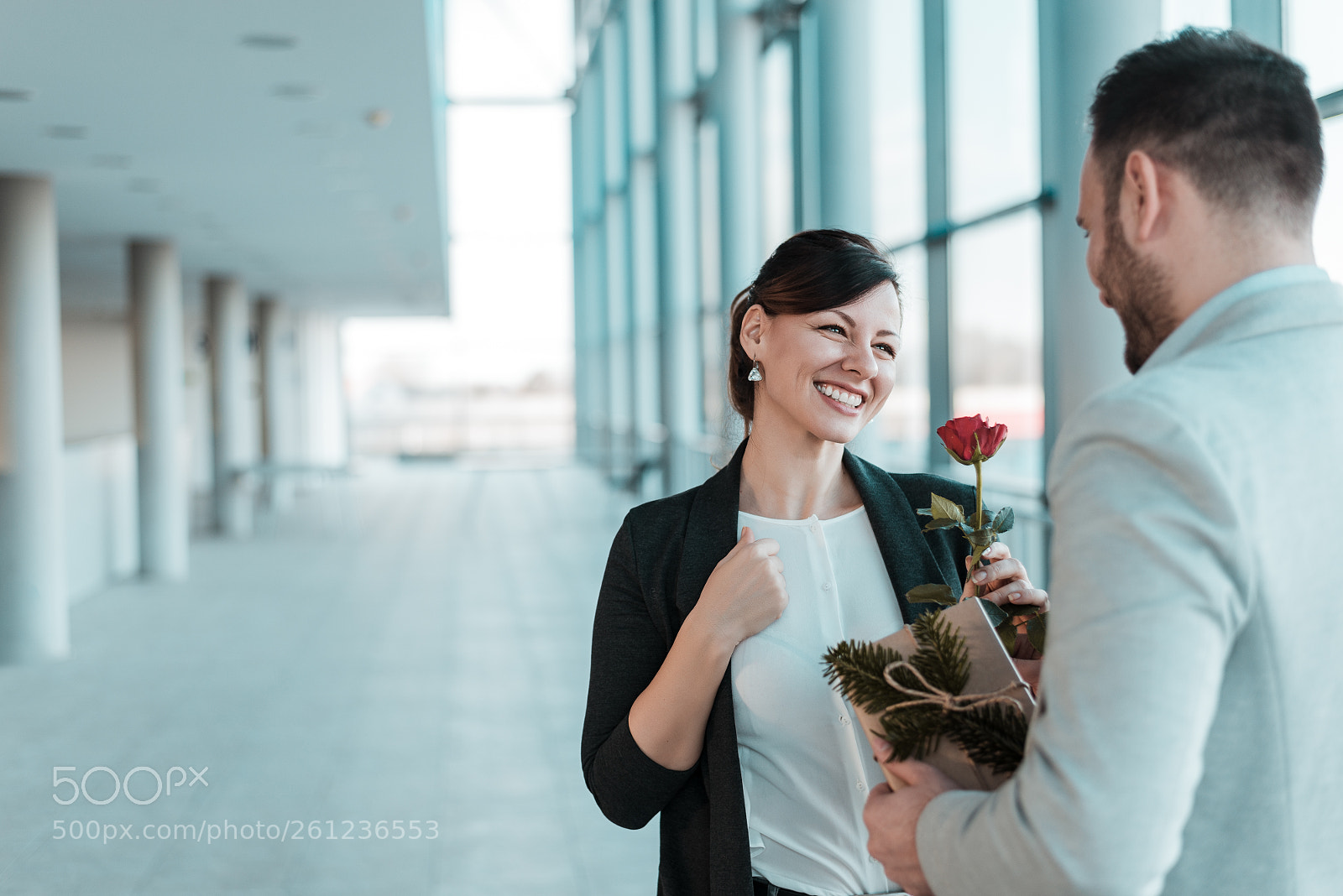 Nikon D610 sample photo. Office romance. man giving photography