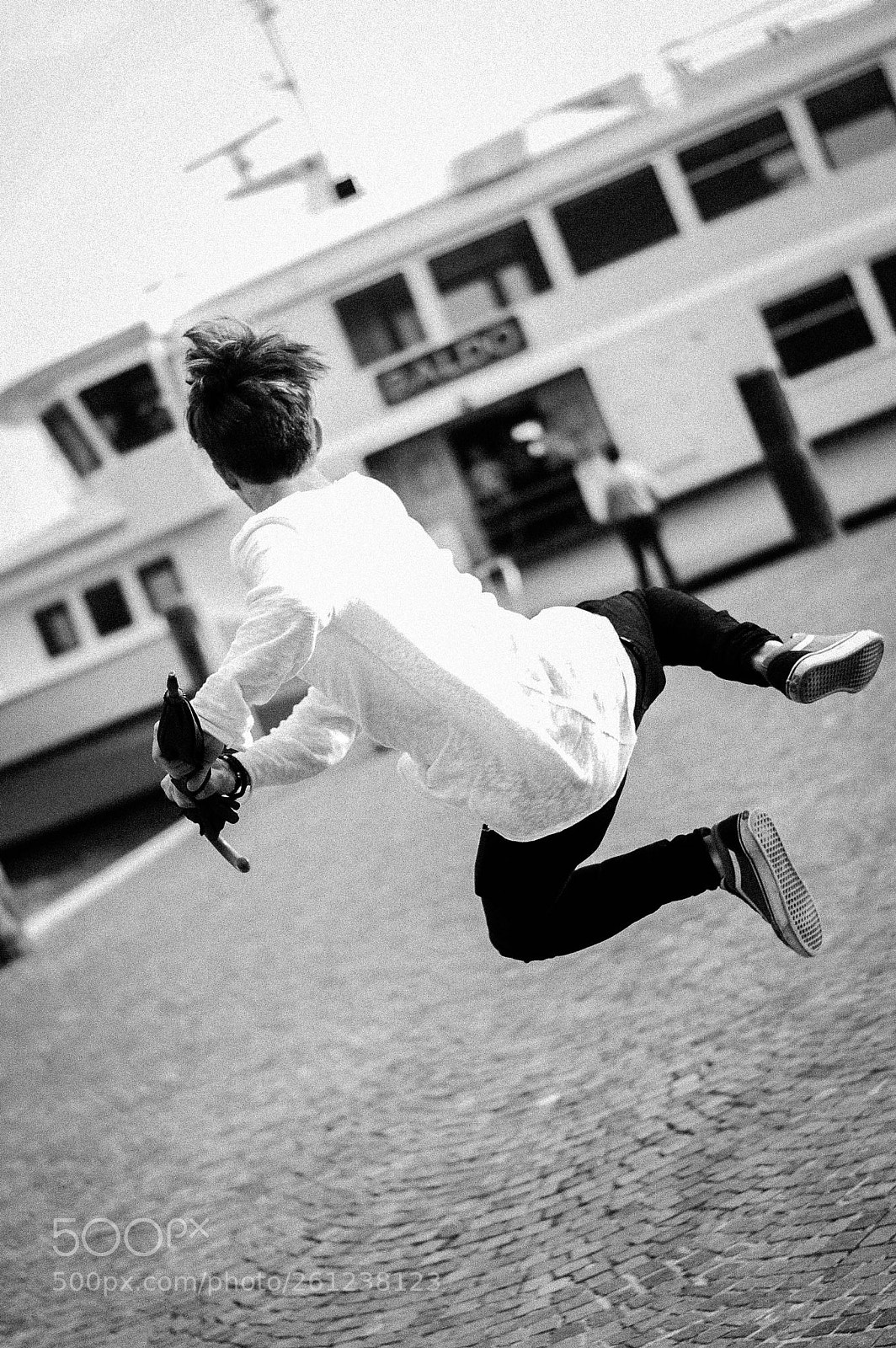 Nikon D40 sample photo. Jump is the right photography