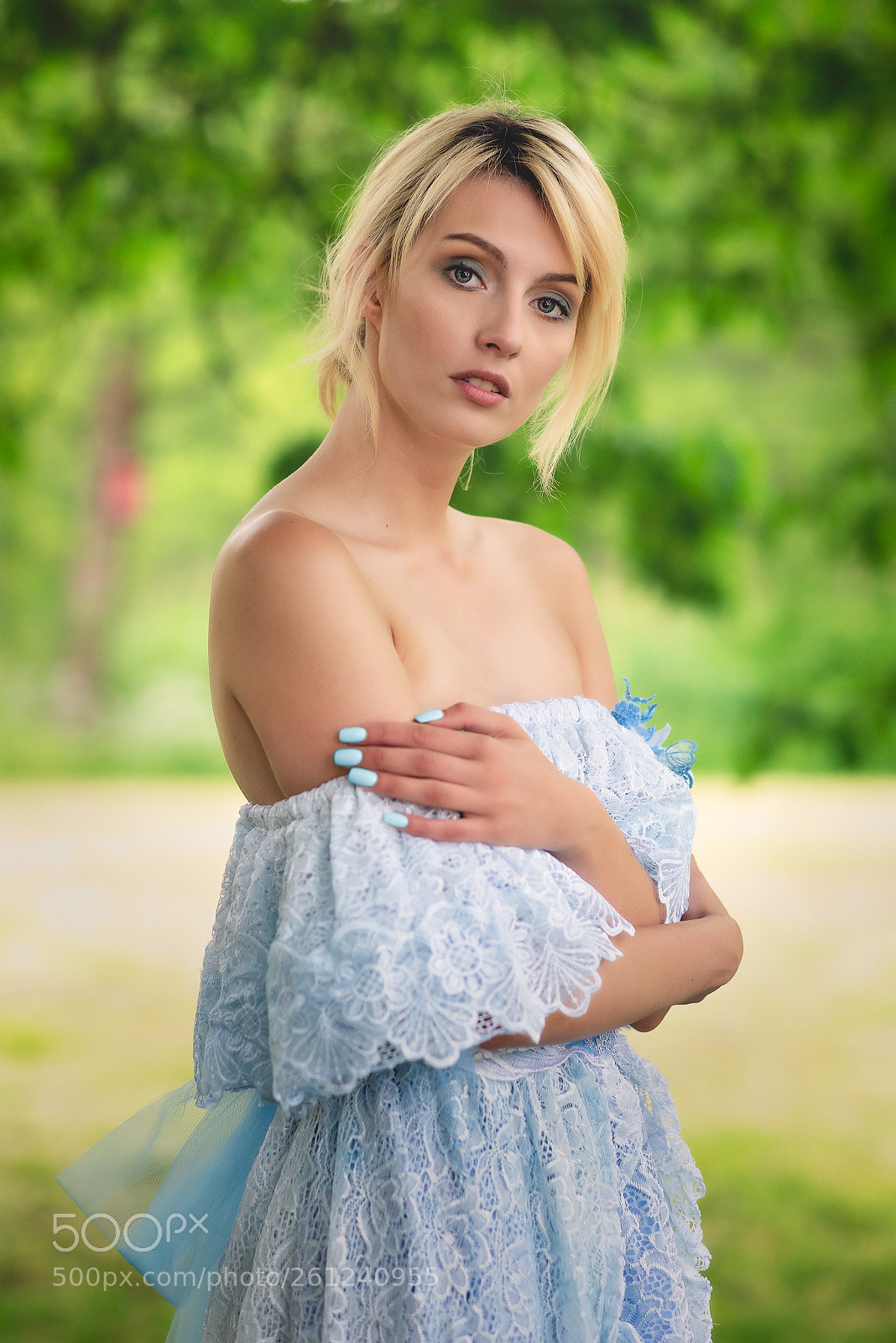 Nikon D610 sample photo. Oliwia in blue photography