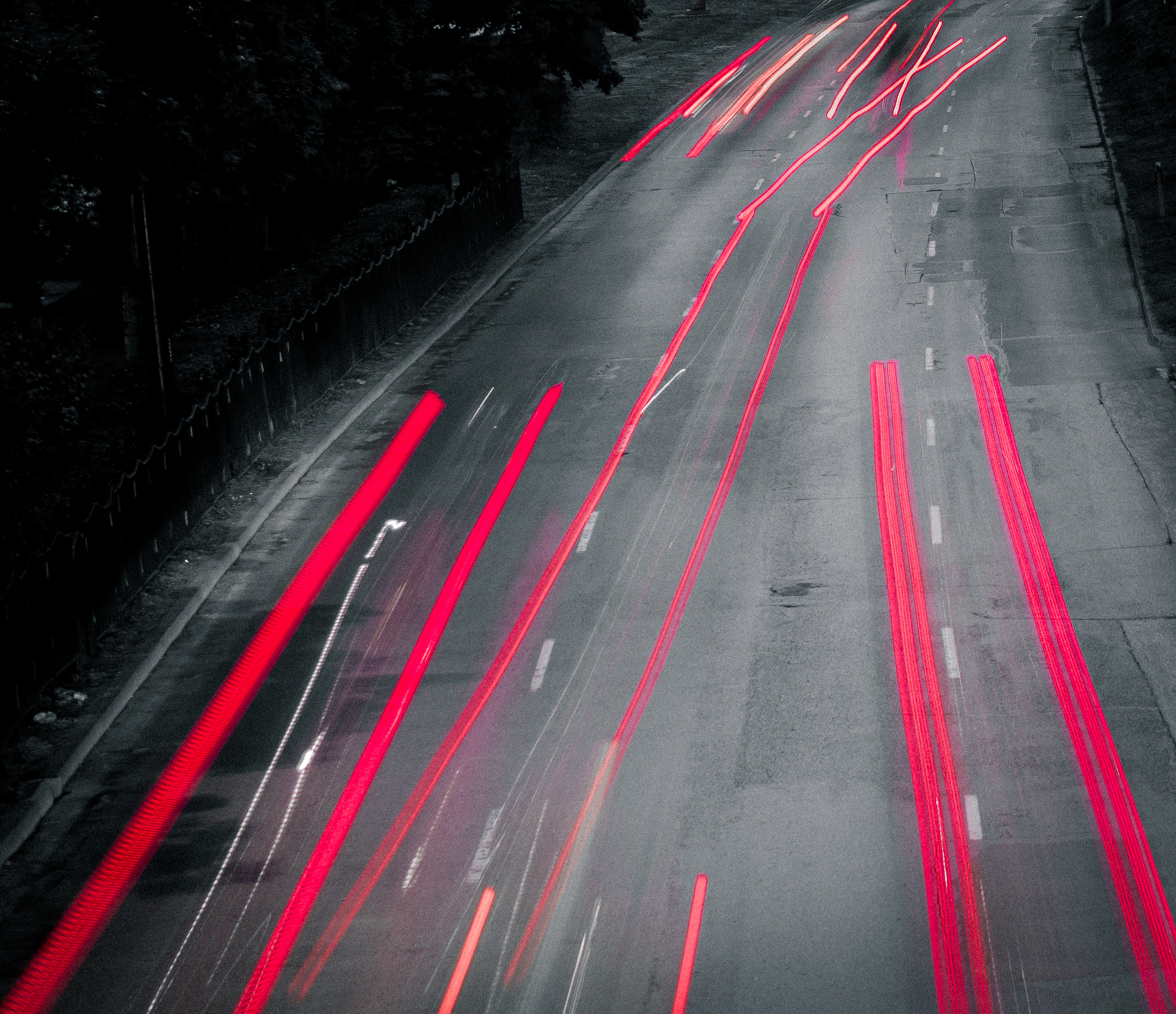 Samsung NX30 sample photo. Light trails photography