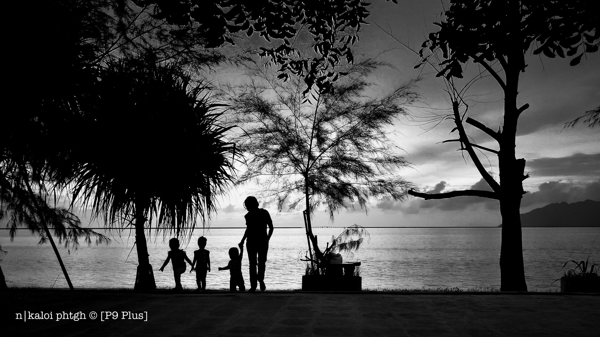 HUAWEI P9 Plus sample photo. Beach silhouette photography