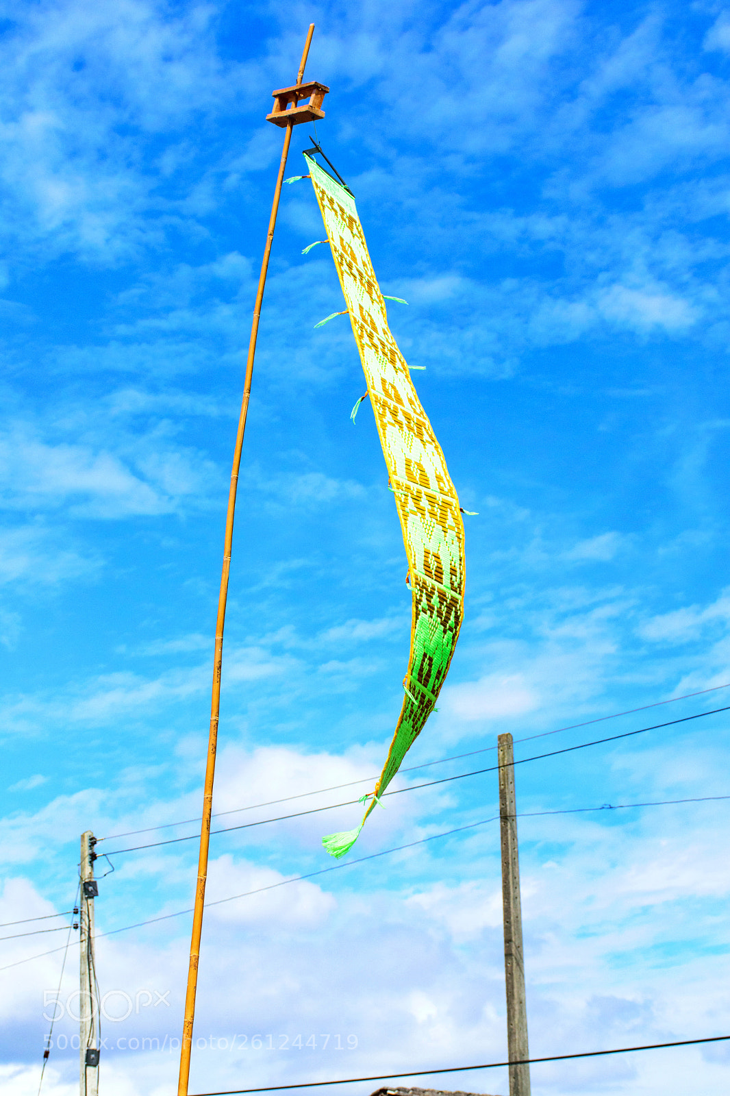 Nikon D5300 sample photo. Hanging long flag. photography