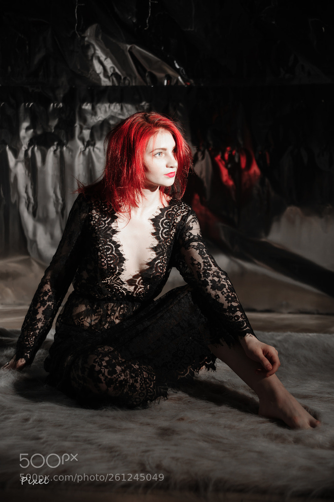 Sony Alpha DSLR-A850 sample photo. Redhead in moonlight photography