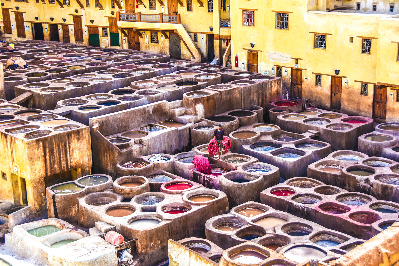 Nikon D7200 sample photo. Morocco dye pits photography