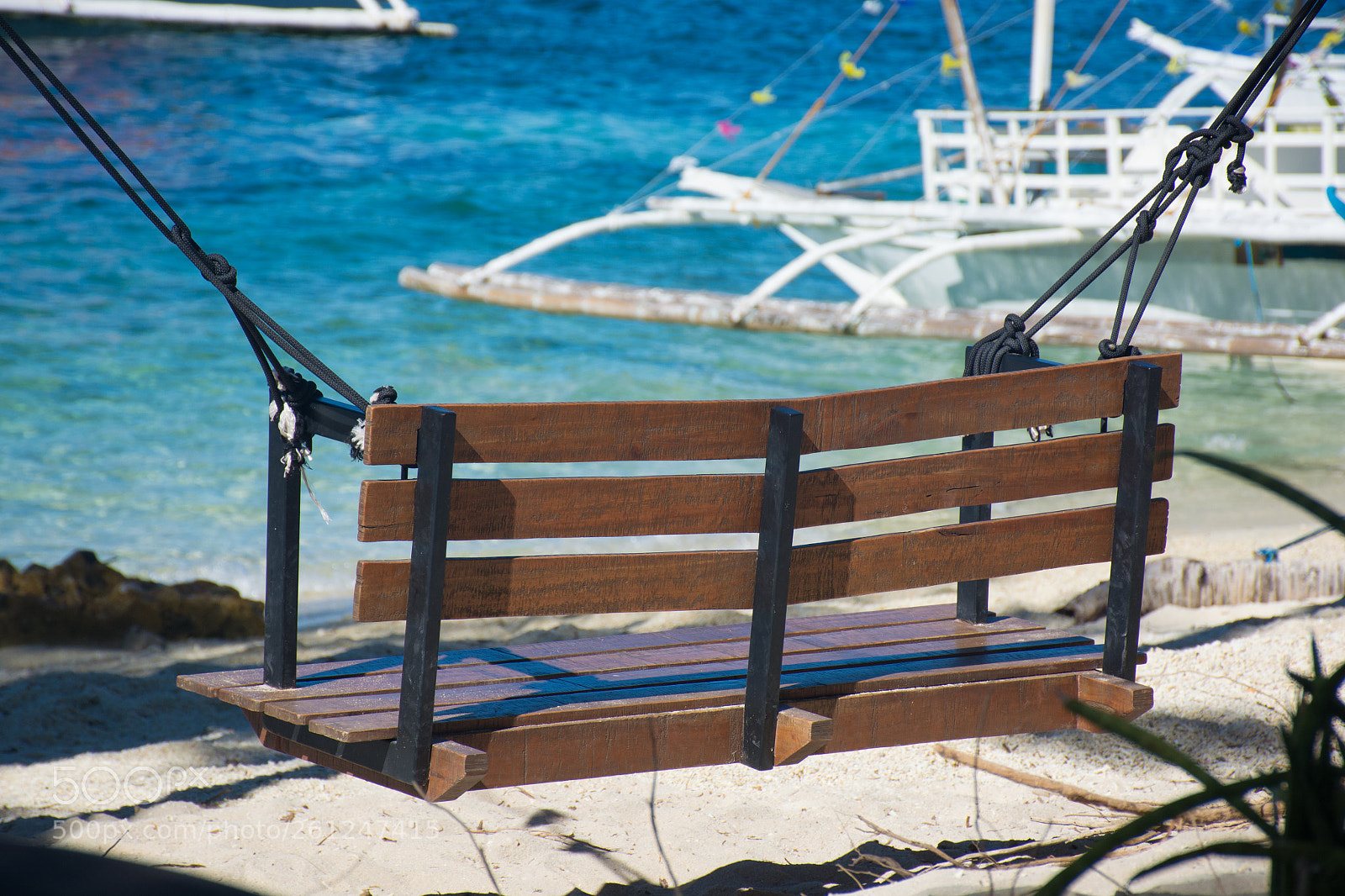 Nikon D5200 sample photo. The wooden swing on photography