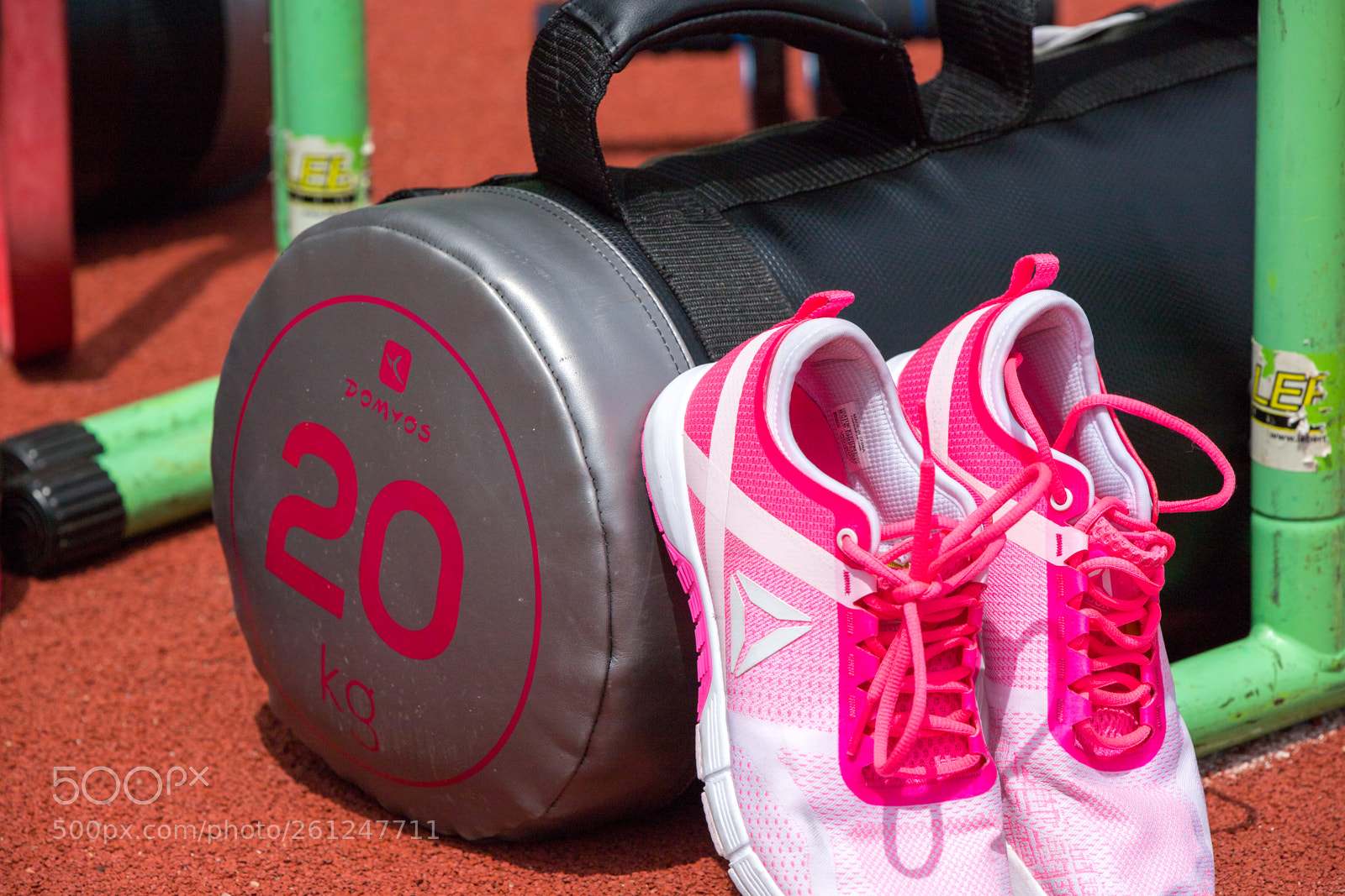 Canon EOS 6D Mark II sample photo. Sport equipment: shoes & weight photography