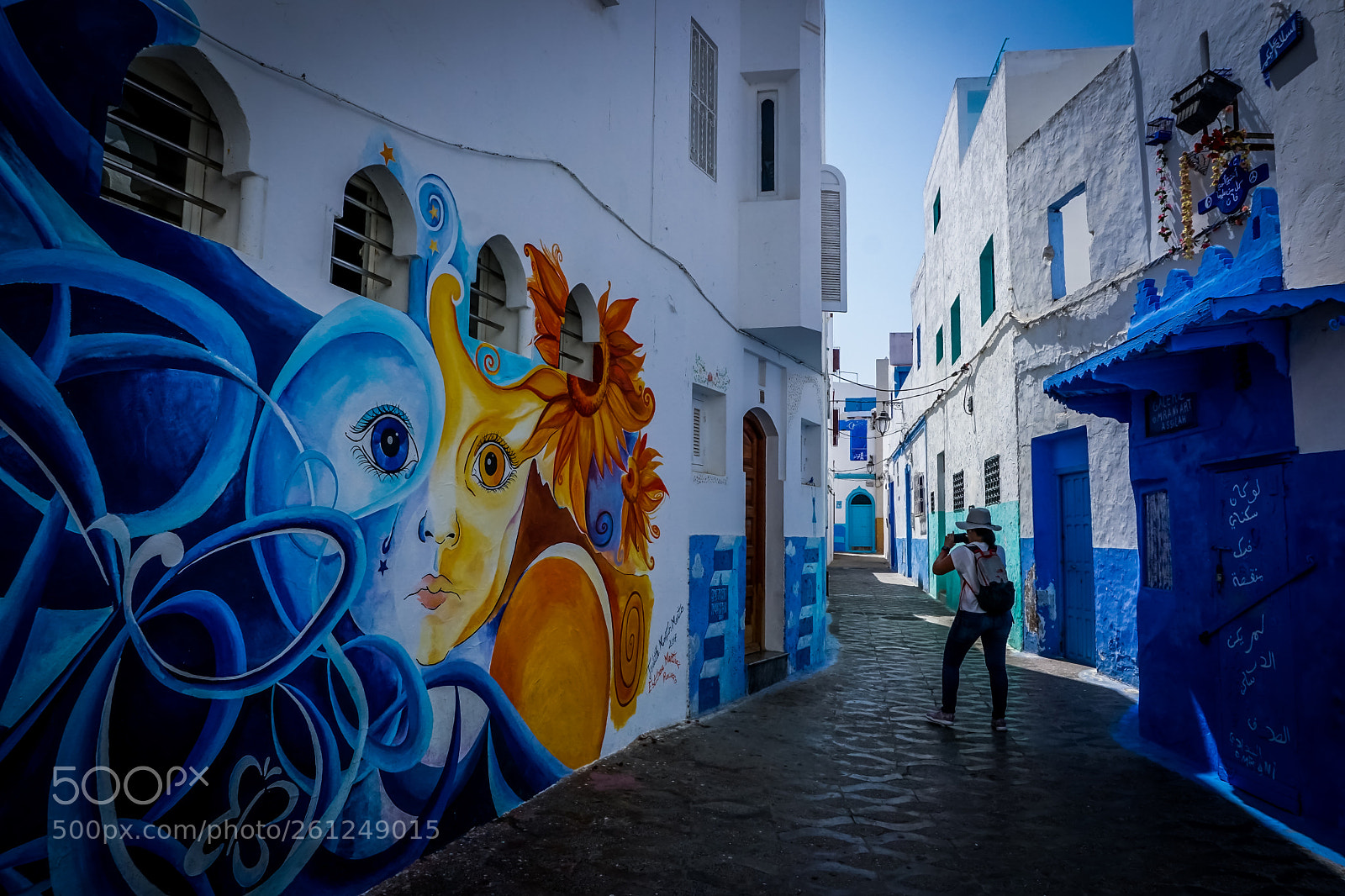 Sony a6000 sample photo. Morocco blue alleys photography