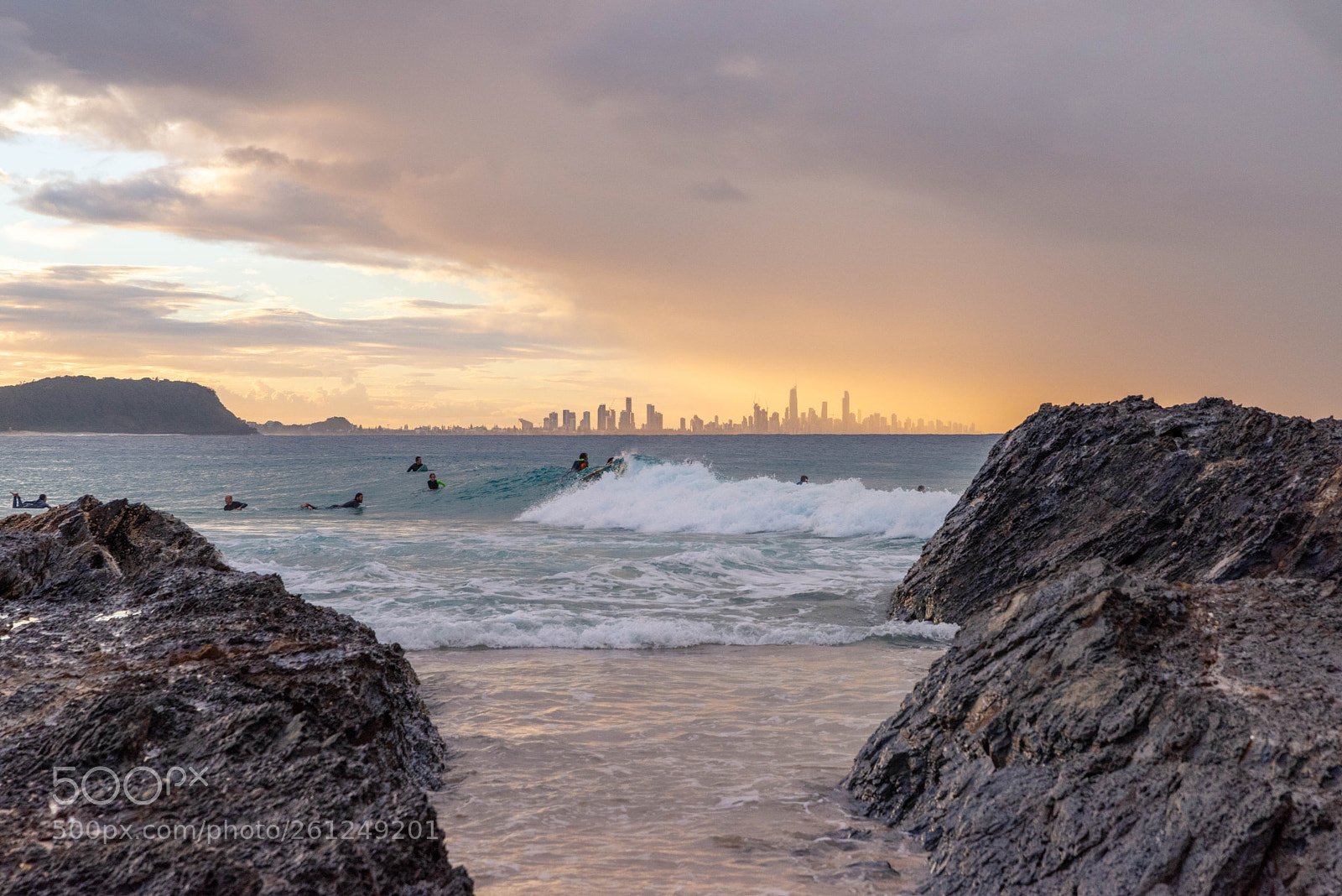 Nikon D810 sample photo. Sunset views of surfers photography