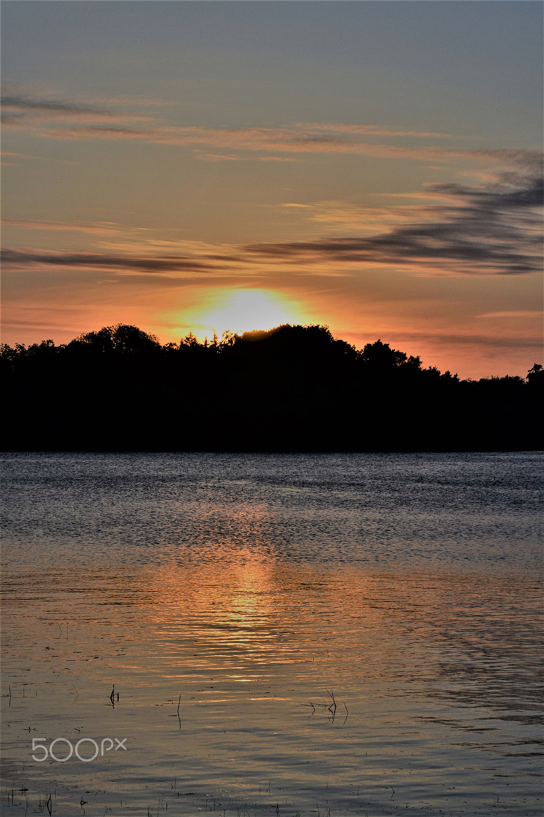 Nikon D3100 sample photo. Sunset on the lake photography