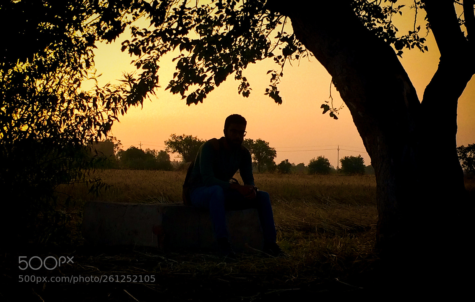Apple iPhone 5s sample photo. Man in sunset photography
