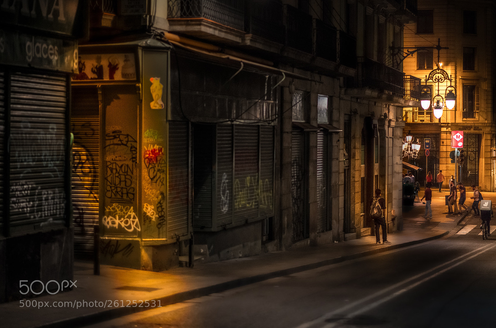 Sony a7R II sample photo. Barcelona night scene photography