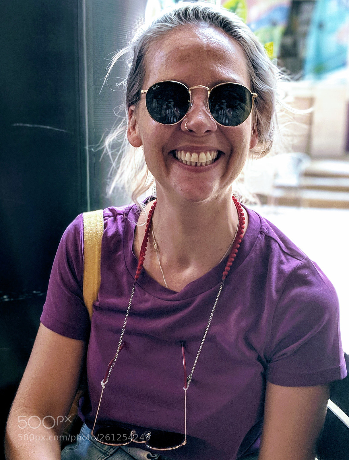 Google Pixel 2 sample photo. Purple photography