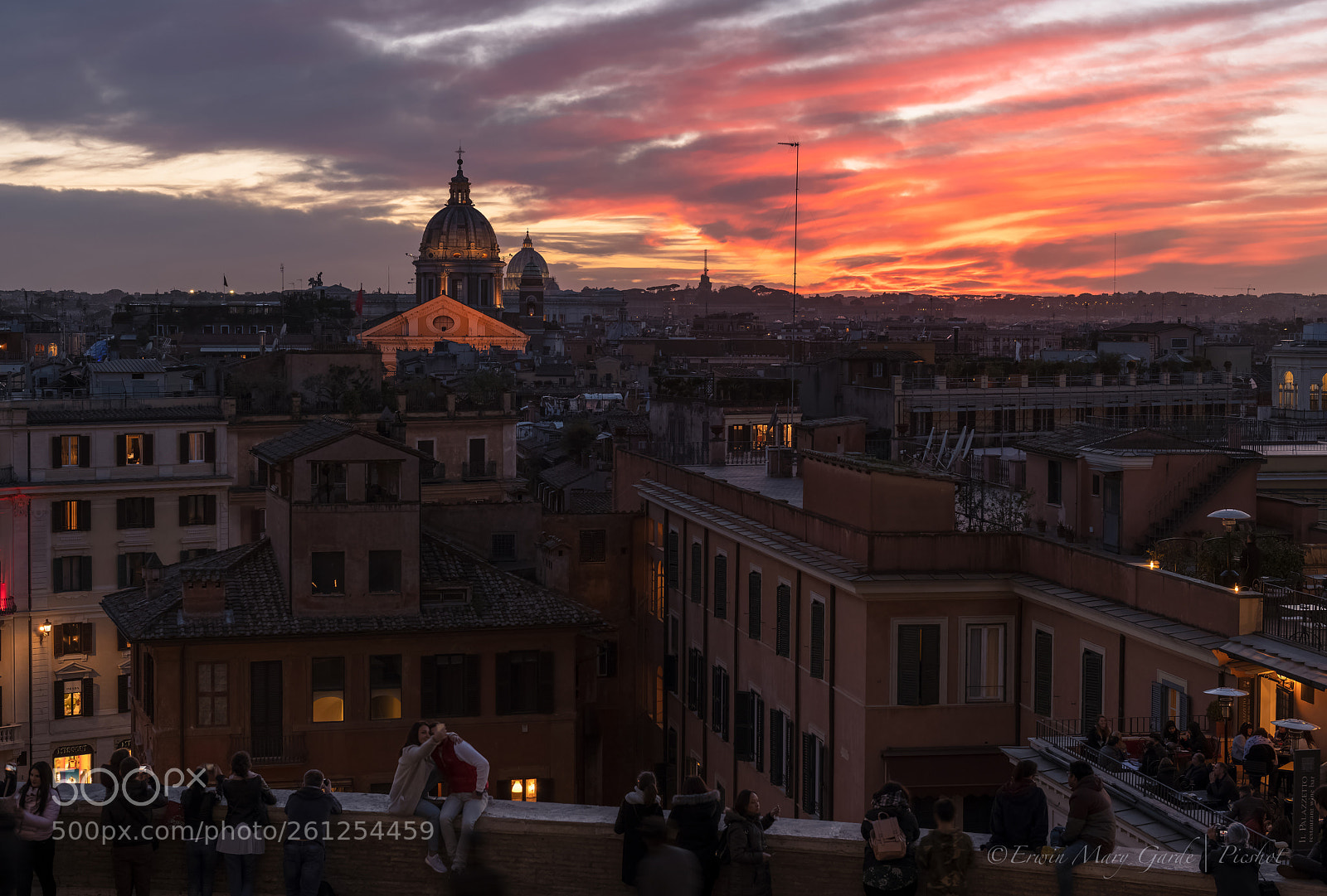 Nikon D850 sample photo. Sunset spagna rome photography