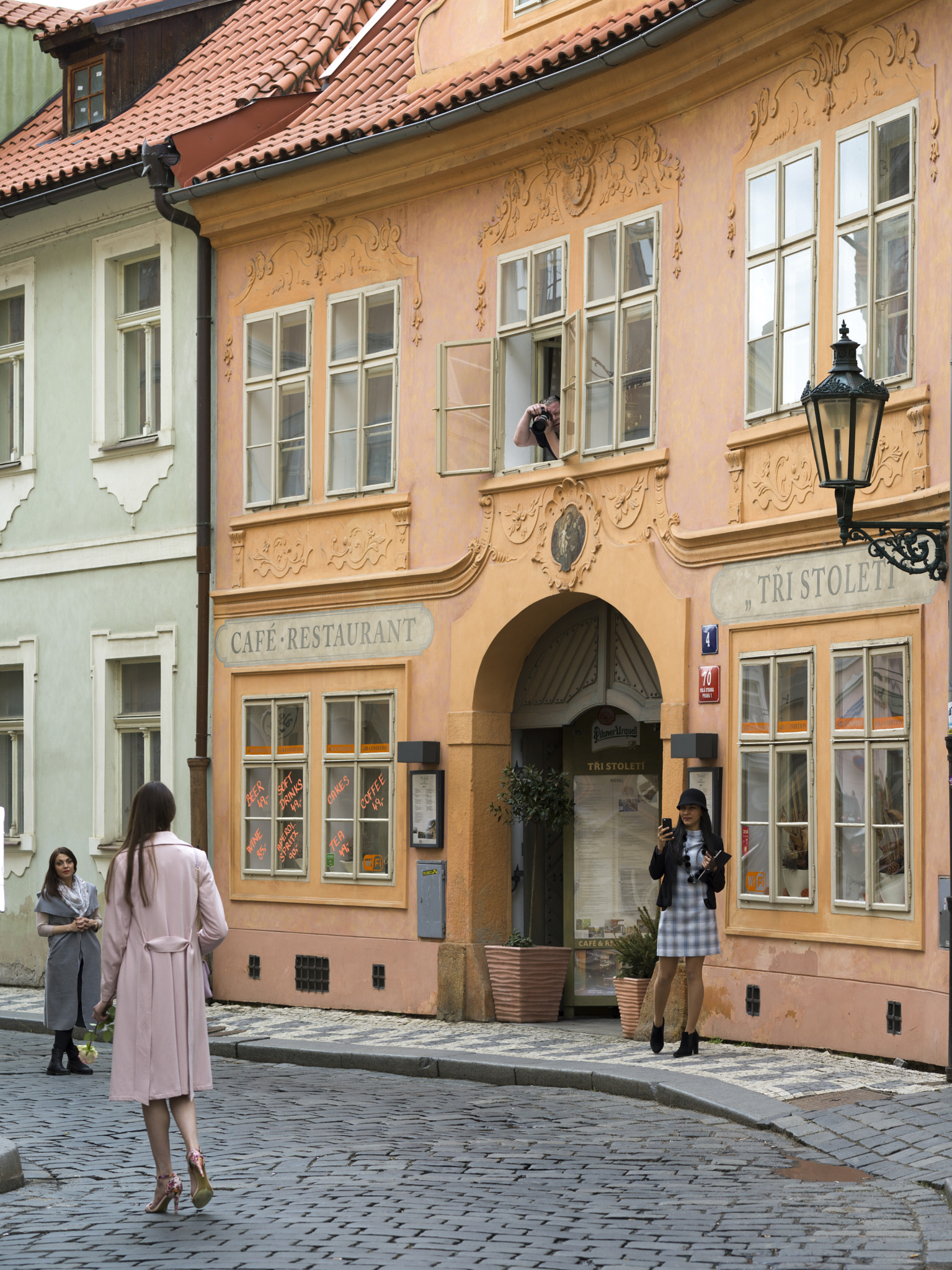 Hasselblad X1D-50c sample photo. Three women on street, prague, czech republic photography