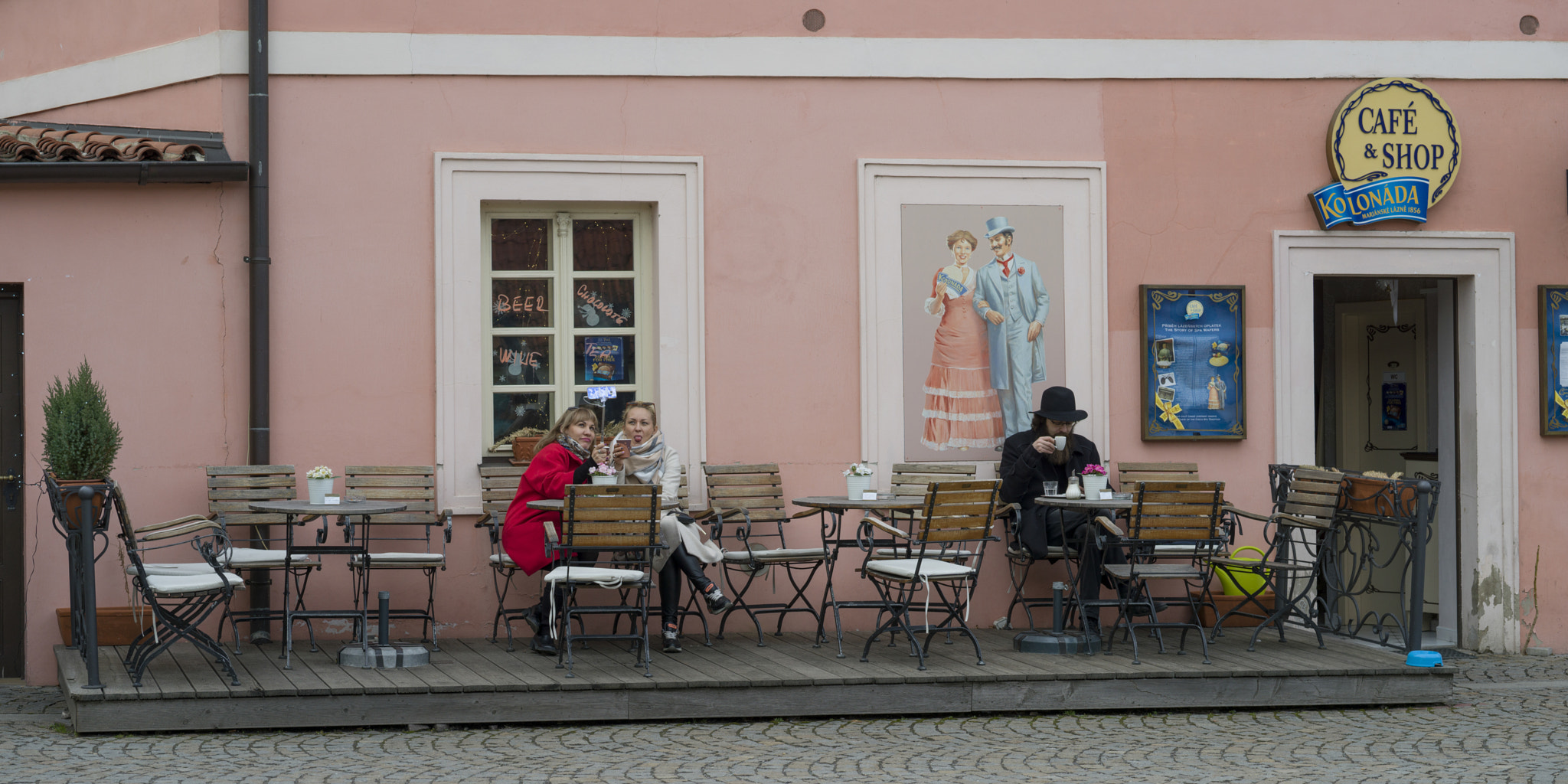 Hasselblad X1D-50c sample photo. People sitting at outdoor cafe, prague, czech republic photography