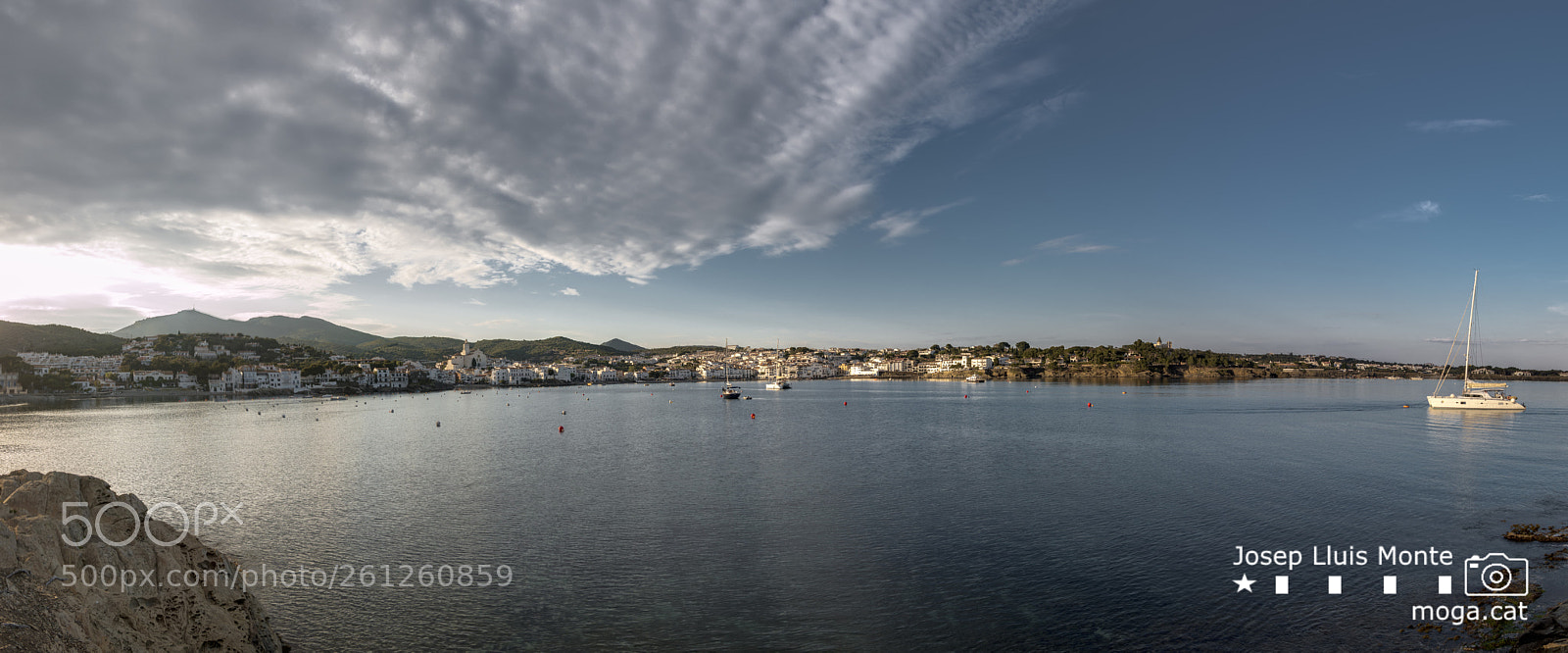 Canon EOS 70D sample photo. Cadaqués pano photography