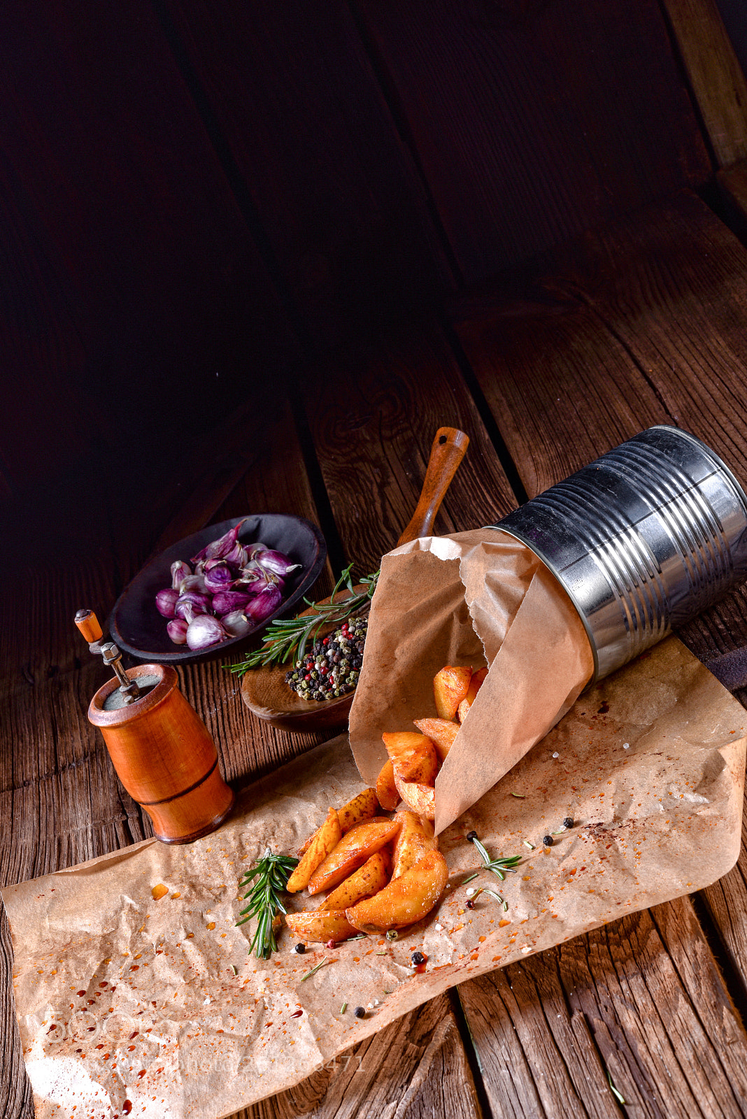 Nikon D810 sample photo. Rosemary potato wedges from photography