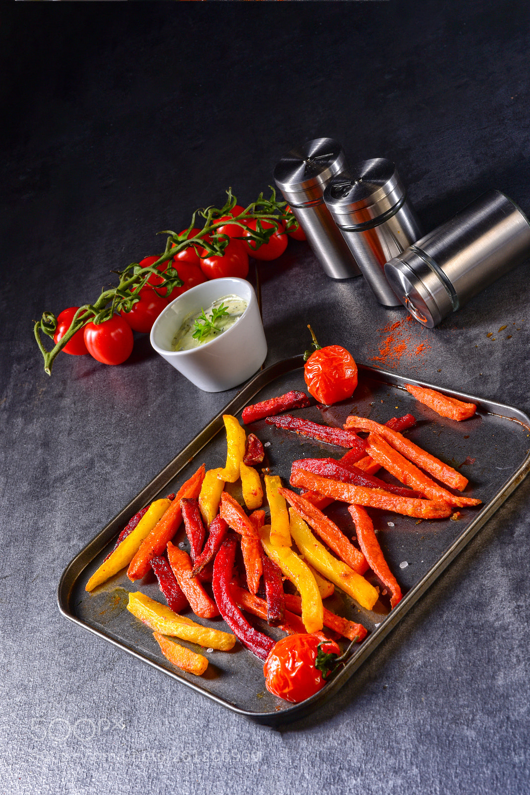 Nikon D810 sample photo. Colorful vegetable fries from photography