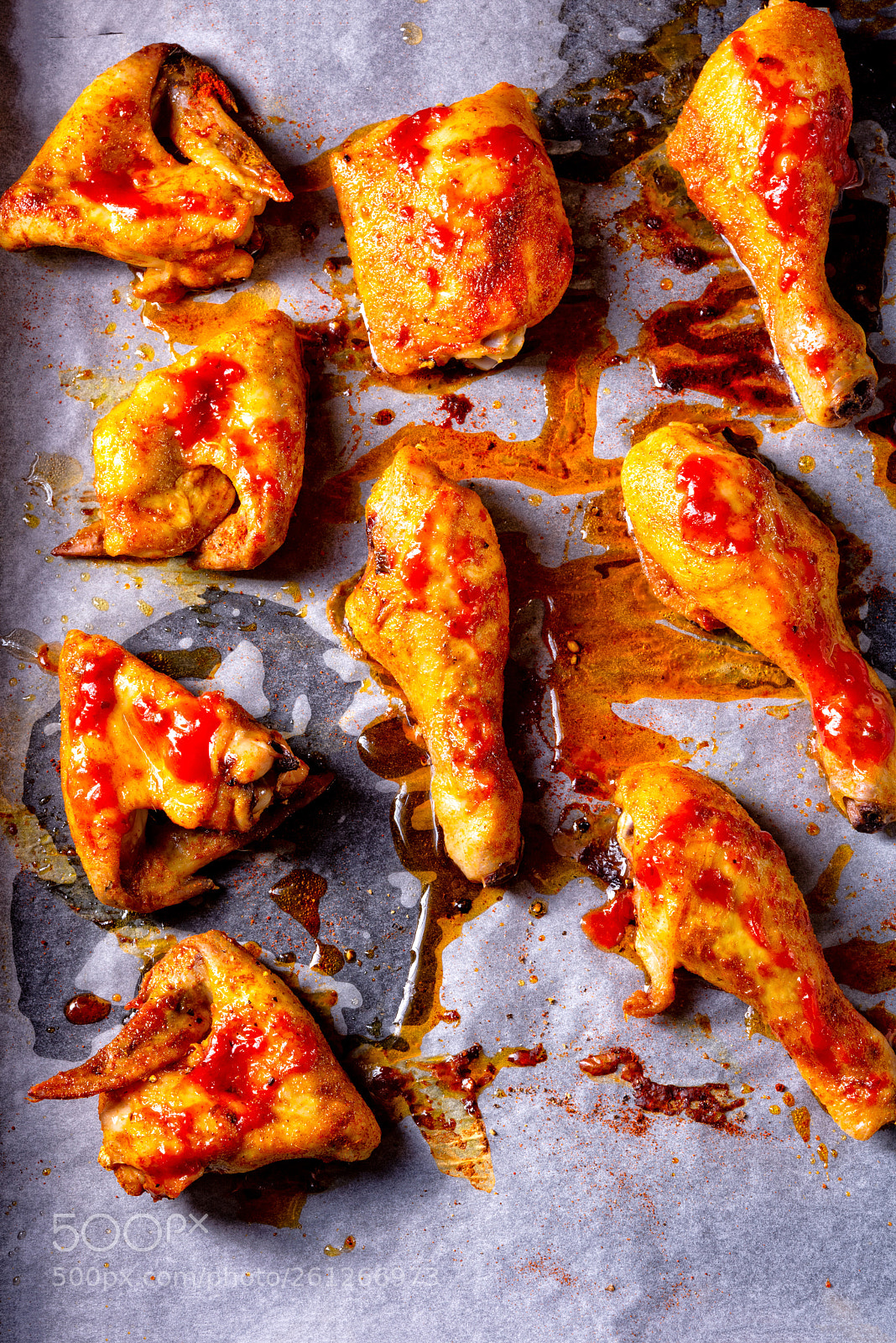 Nikon D810 sample photo. Rustic backed chicken wings,legs photography
