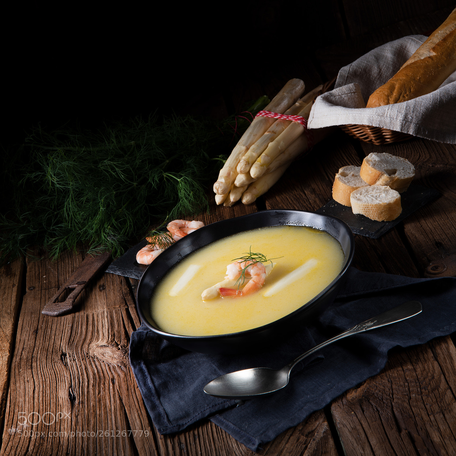 Nikon D810 sample photo. Delicious asparagus cream soup photography