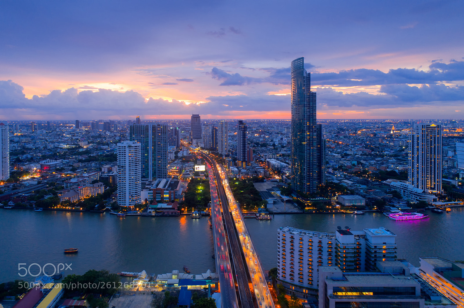 DJI FC6310 sample photo. Aerial view of bangkok photography